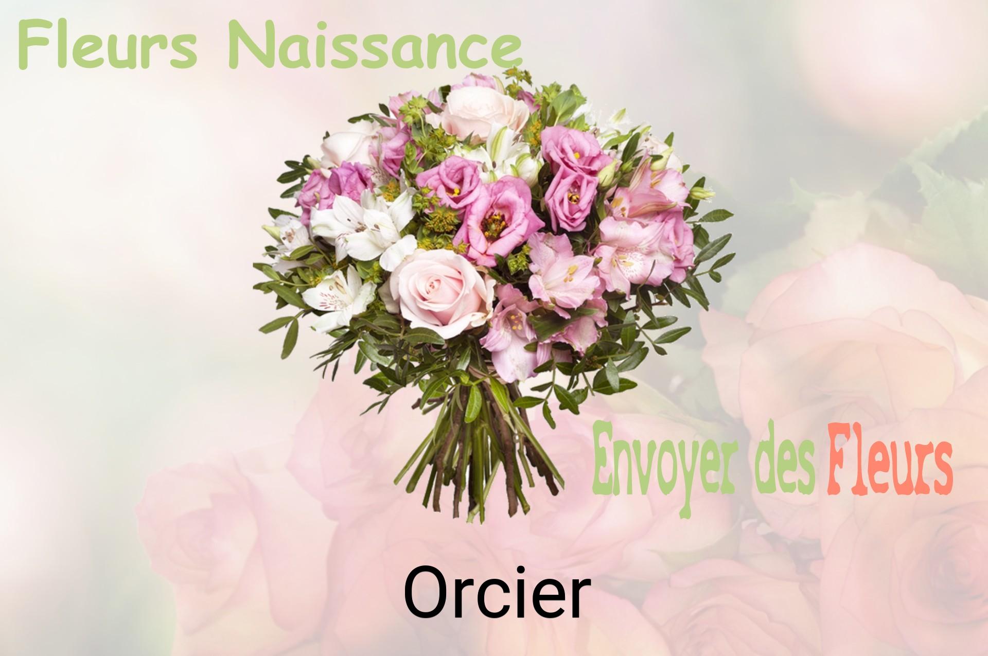 Bouquet de fleurs de naissance livré à Orcier